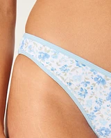 Contrast Strap High-Leg Cheeky Bikini Bottom