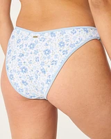 Contrast Strap High-Leg Cheeky Bikini Bottom