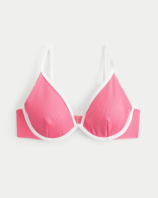 Ribbed Underwire Bikini Top