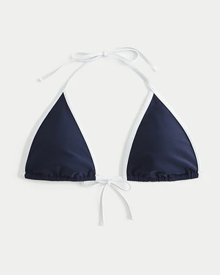 Pop Color Triangle Bikini Top