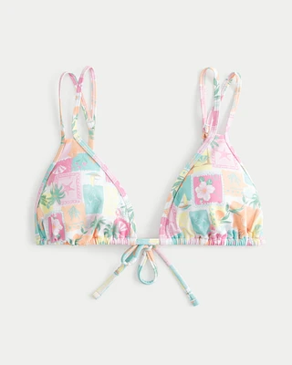 Double-Strap Triangle Bikini Top