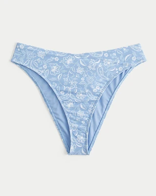 Curvy High-Leg High-Waist Cheeky Bikini Bottom