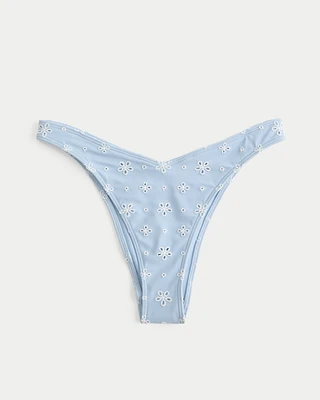 High-Leg Eyelet Cheekiest Bikini Bottom