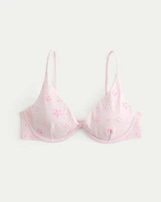 Eyelet Underwire Bikini Top