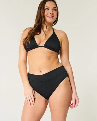 Ribbed High-Waist Bikini Bottom