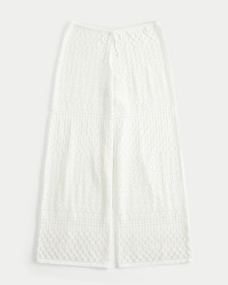 Crochet-Style Cover Up Pants