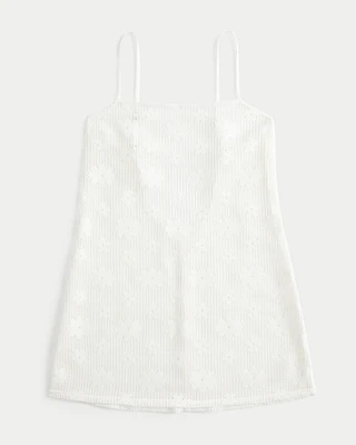 Open-Stitch Cover Up Dress