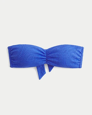 Jacquard Bandeau Bikini Top