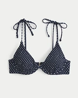 Smocked Underwire Bikini Top