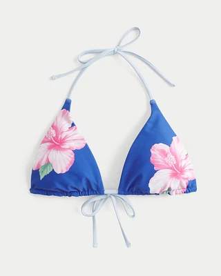 Reversible Halter Triangle Bikini Top