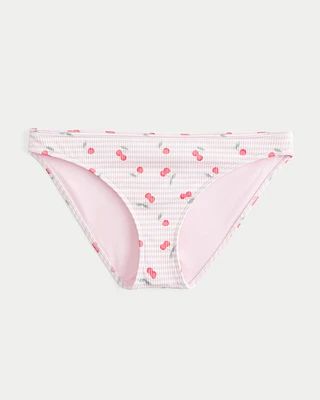 Ribbed Low-Rise Bikini Bottom