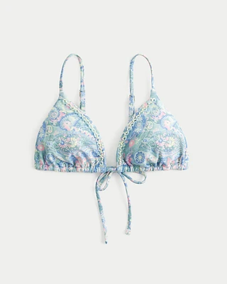Beaded Triangle Bikini Top