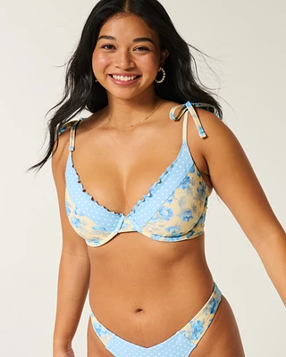 Curvy Ruffle Edge Underwire Bikini Top