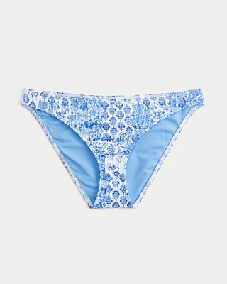 Ribbed Low-Rise Bikini Bottom