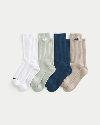 Logo Crew Socks 4-Pack