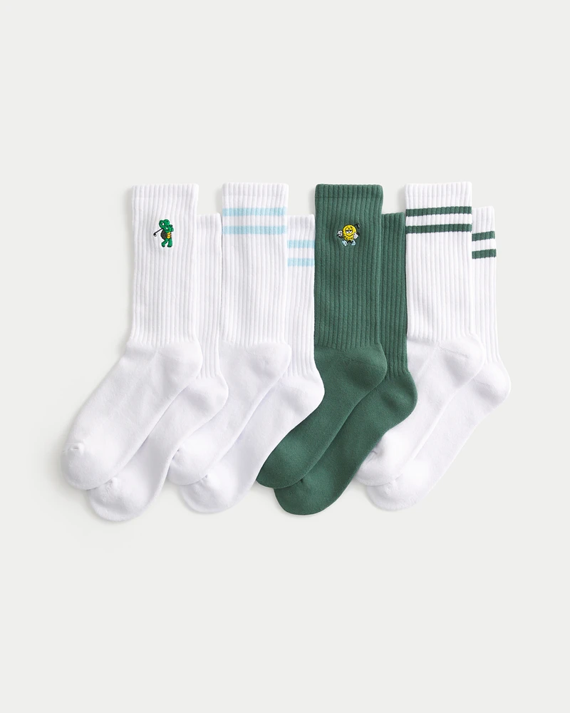Golf Crew Socks 4-Pack