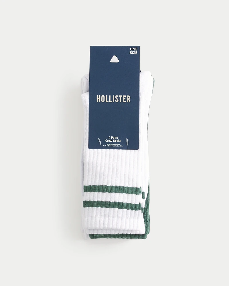 Golf Crew Socks 4-Pack