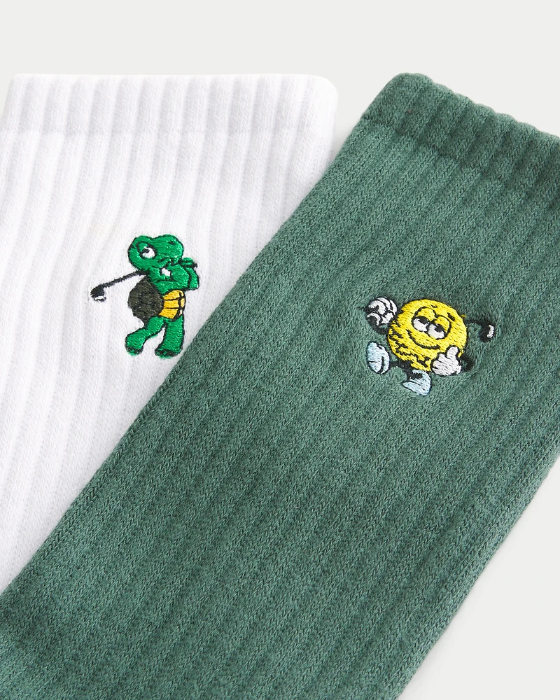 Golf Crew Socks 4-Pack
