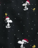 24/7 Snoopy Graphic Flannel Pajama Pants