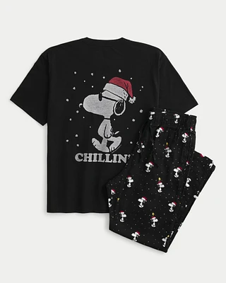 Snoopy Graphic Tee & Pajama Pants Set