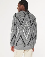 Relaxed Textured Stitch Crew Sweater