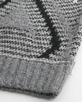 Relaxed Textured Stitch Crew Sweater