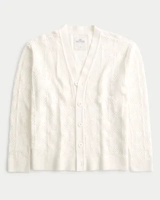 Relaxed Textural Cardigan