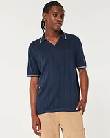 Tipped Sweater Polo