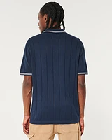 Tipped Sweater Polo