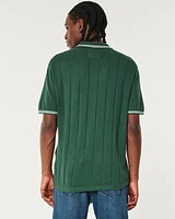 Tipped Sweater Polo