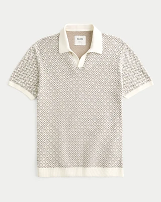 Pattern Sweater Polo