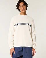 Striped Crew Sweater