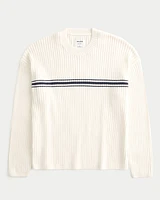 Striped Crew Sweater