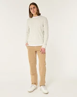 Lightweight Cable-Knit Crew Sweater