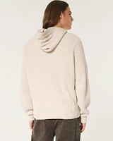 Boxy Hooded Sweater