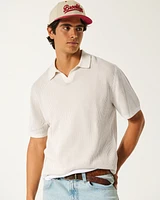 Boxy Sweater Polo