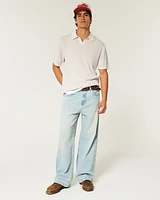 Boxy Sweater Polo