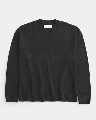 Boxy Logo Crew Sweater
