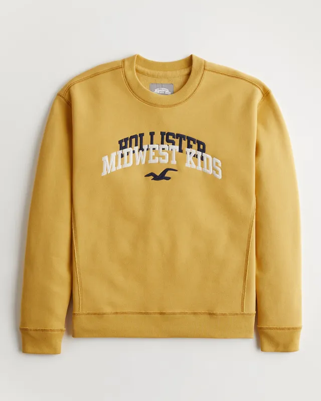 Hollister x Midwest Kids Oversized Crop Graphic Hoodie