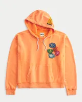 Hollister x Midwest Kids Oversized Crop Graphic Hoodie