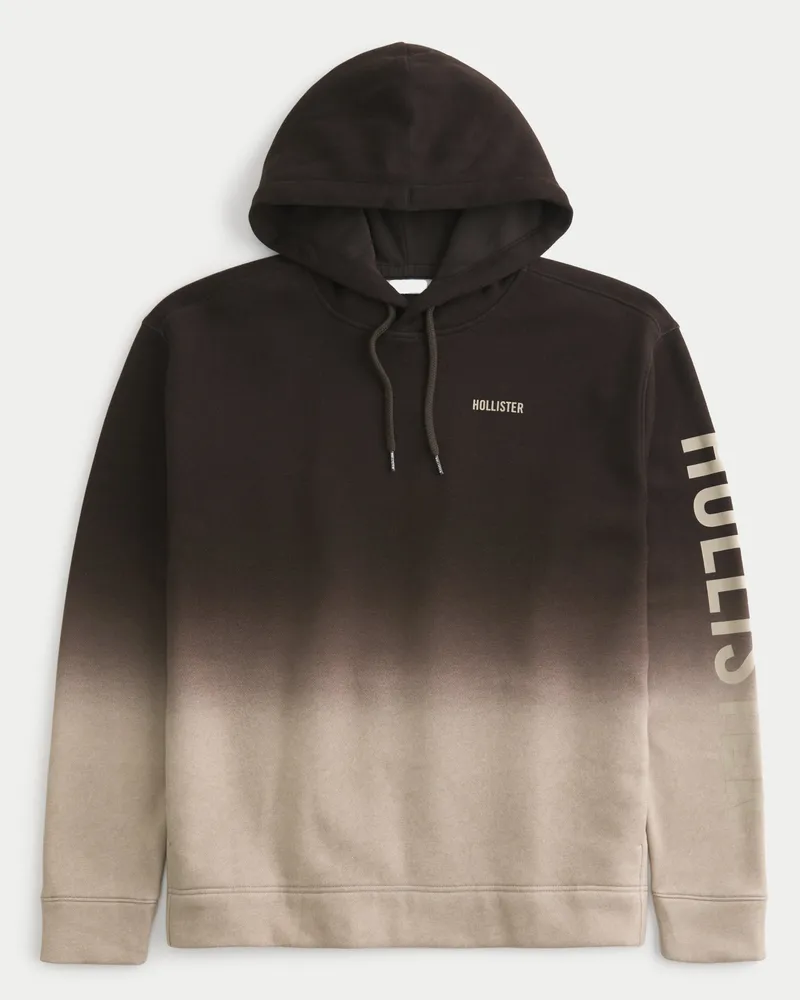 Hollister Ombre Logo Graphic Hoodie