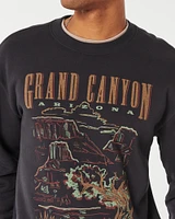 Grand Canyon Arizona Graphic Crew Sweatshirt