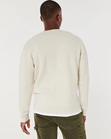 Relaxed Yosemite Graphic Crew Sweatshirt