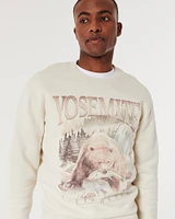 Relaxed Yosemite Graphic Crew Sweatshirt