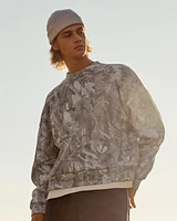 Boxy Camo Crew Sweatshirt