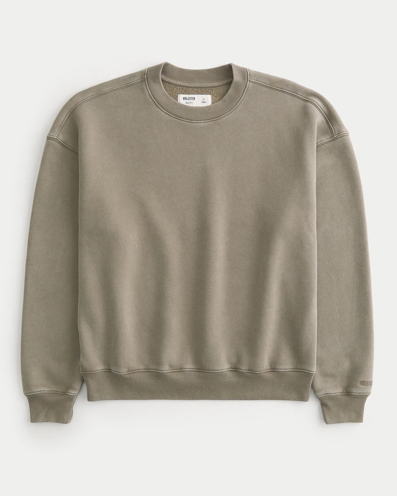 Boxy Washed Crew Sweatshirt