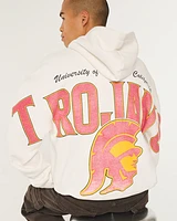 Boxy USC Trojans Graphic Hoodie