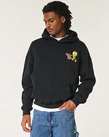 Boxy Tweety Graphic Hoodie