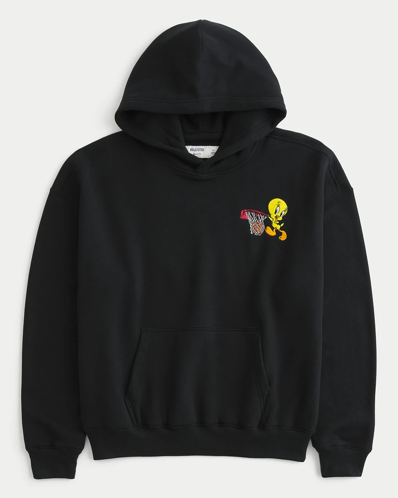 Boxy Tweety Graphic Hoodie