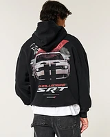 Boxy Dodge Challenger Graphic Hoodie